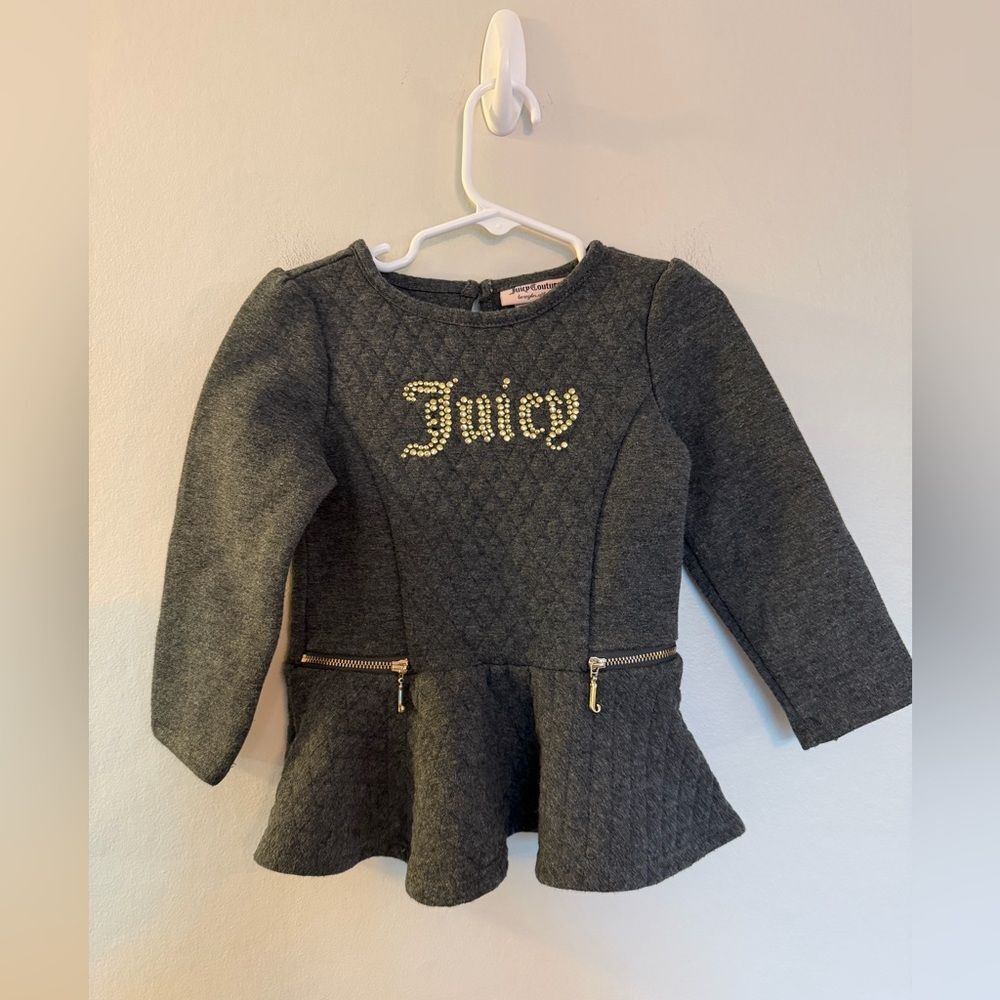 Juicy Couture Toddler Girls Quilted Top - Size 3T